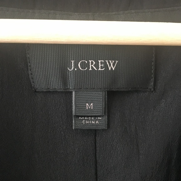 J Crew black flounce dress sleeveless black - Picture 4 of 8